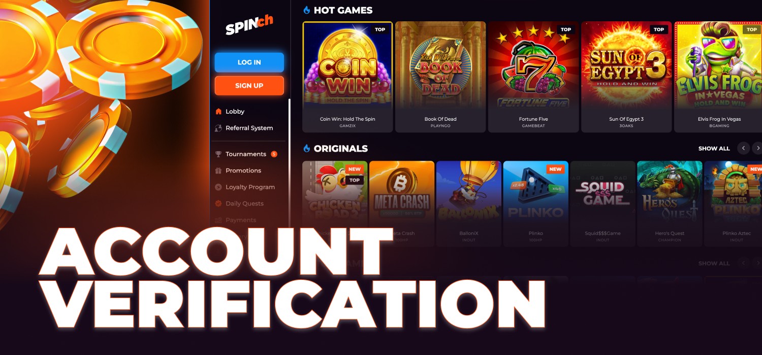 account verification at casino platform