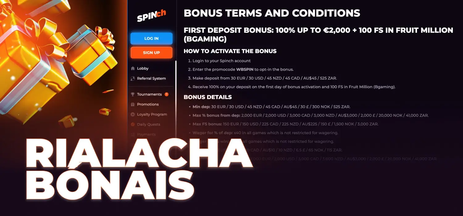 rialacha bónais ar ardán ceasaíneo