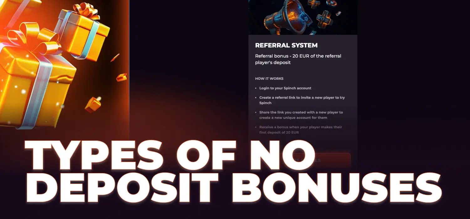 types of no deposit bonuses